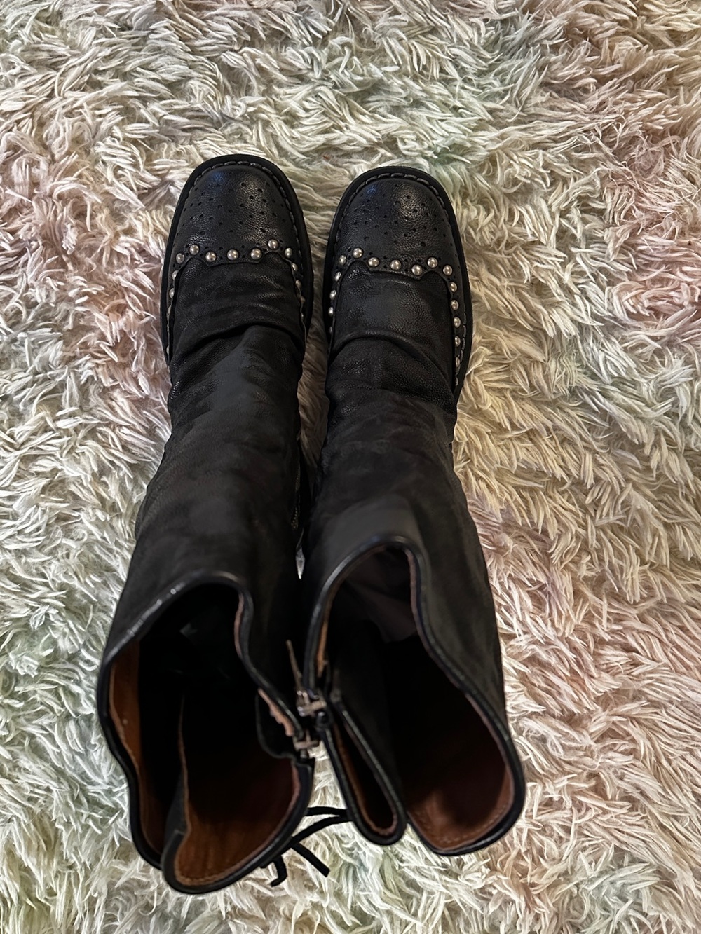 New A.S.98 Thatcher Studded Moto Boots in Black Size 37 - Picture 7 of 11